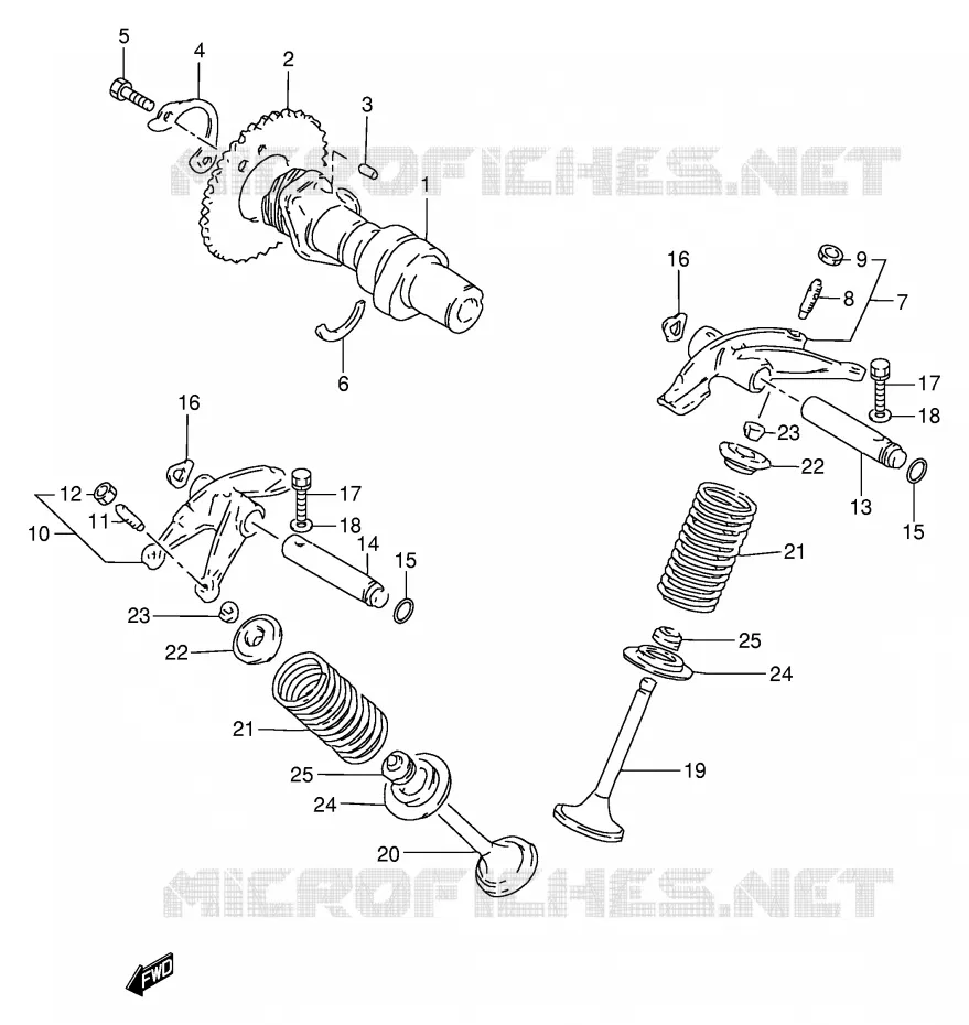 NOKKENAS - VALVES Suzuki MOTO 250 GN 1989  GN250K(E2)
