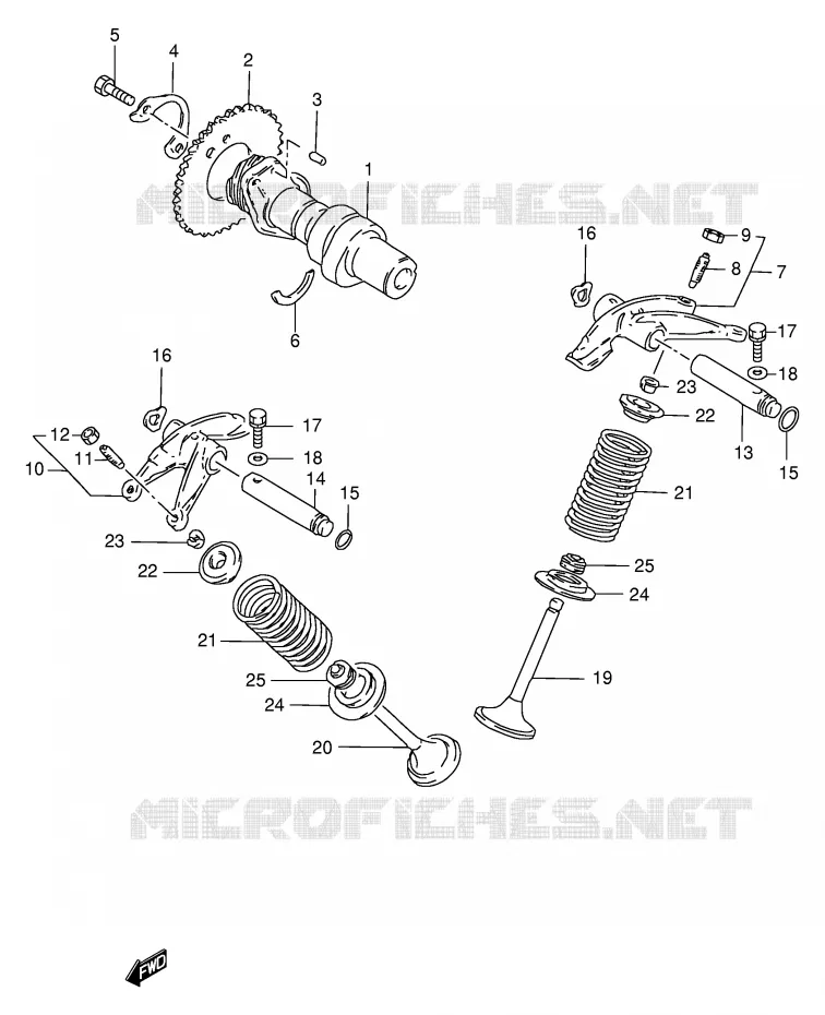 NOKKENAS - VALVES Suzuki MOTO 250 GN 2000  GN250Y(E2)