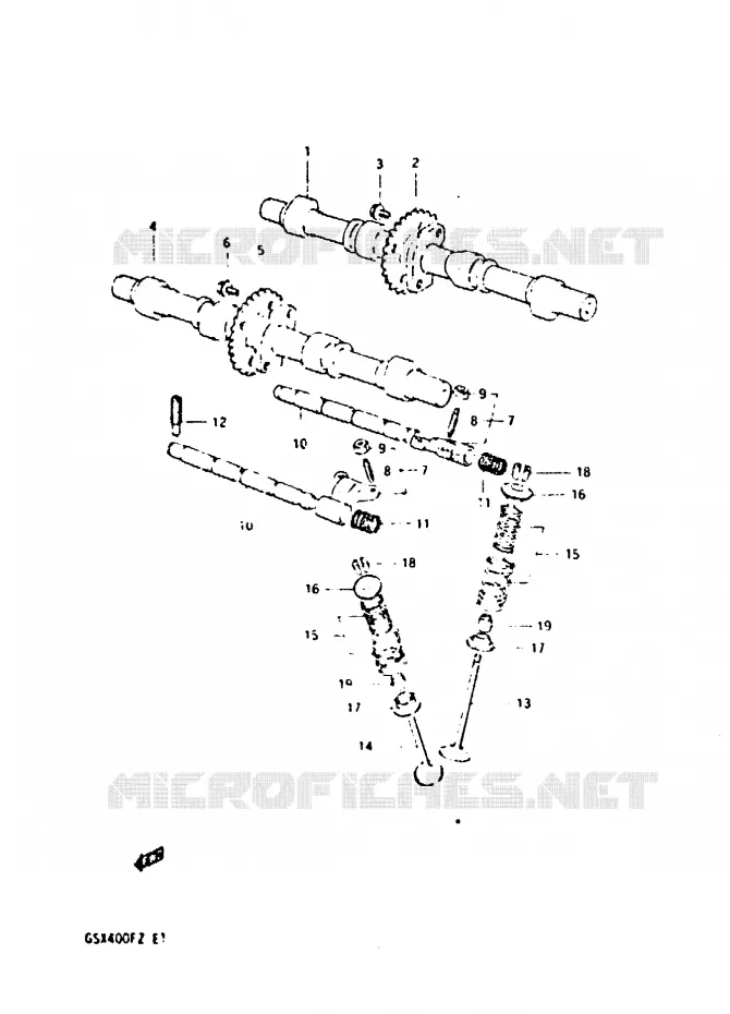 NOKKENAS - VALVES Suzuki MOTO 400 GSX 1981  GSX400FX(X/Z)