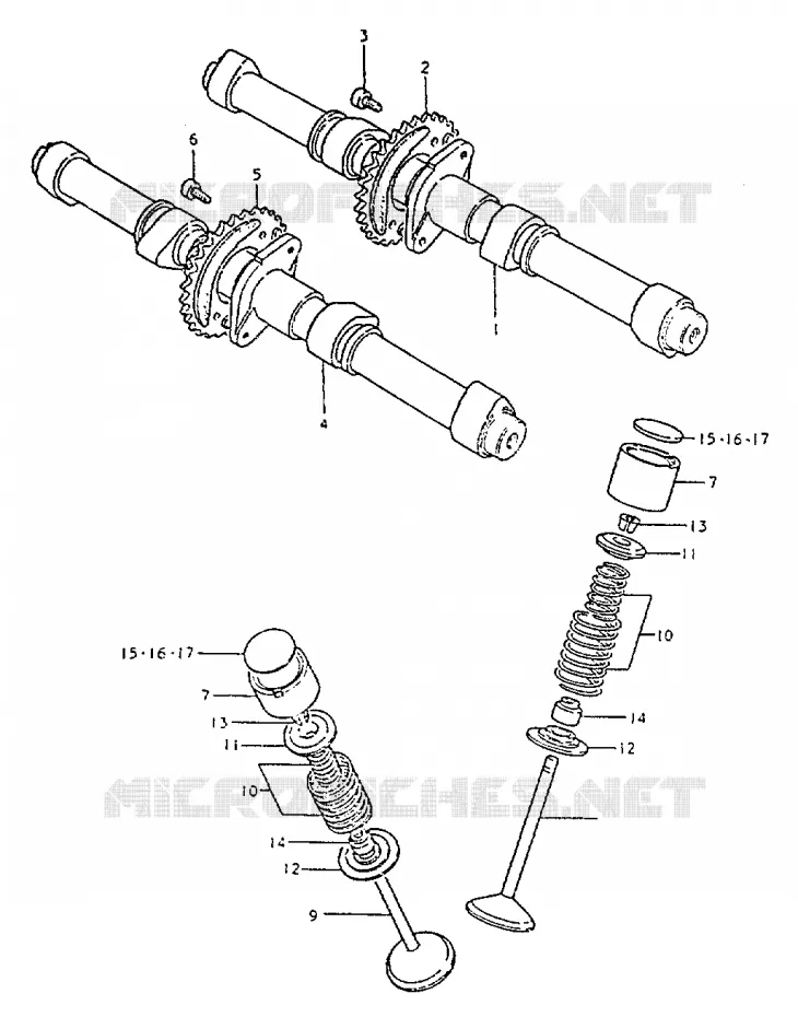 NOKKENAS - VALVES Suzuki MOTO 550 GS 1981  GS550LX