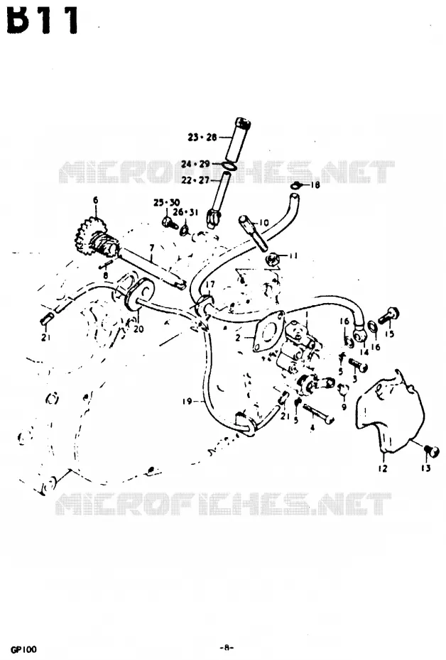 OLIEPOMP Suzuki MOTO 100 GP 1978  GP100C(C/N)