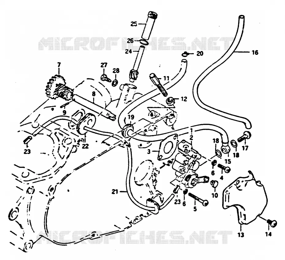 OLIEPOMP Suzuki MOTO 100 GP 1983  GP100D(X/D/L)
