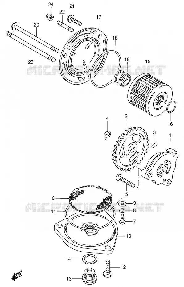 OLIEPOMP Suzuki MOTO 125 GN 1994  GN125R(E1)
