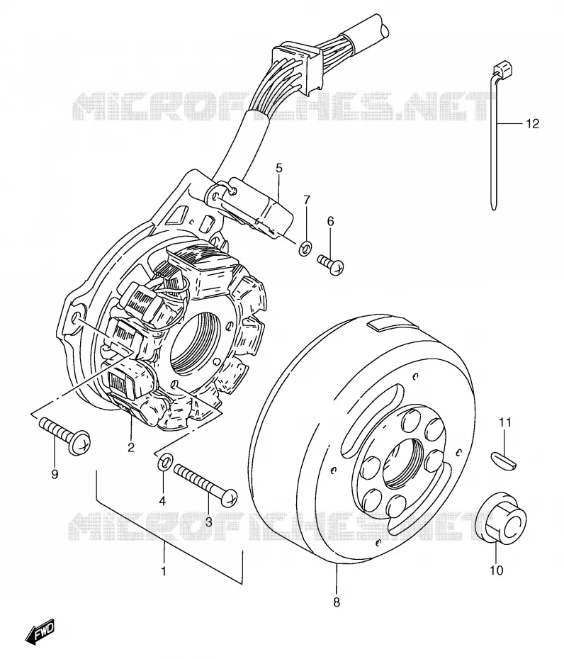 ONTSTEKING (GS125UX/UY) Suzuki MOTO 125 GS 1999  GS125UX(E71)