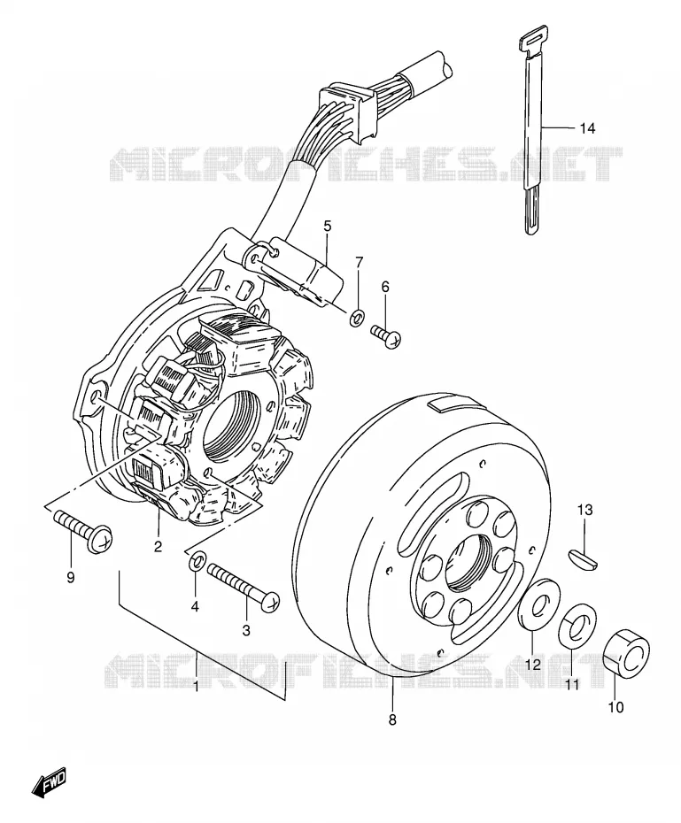 ONTSTEKING (GS125Z/D/UR E71) Suzuki MOTO 125 GS 1982  GS125Z(E1)