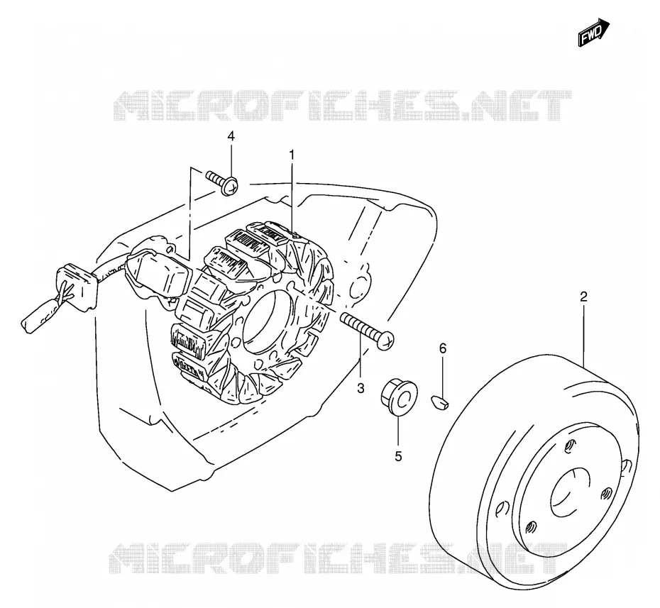 ONTSTEKING (VOIR NOTE) Suzuki MOTO 125 GS 1985  GS125ESF(E1)