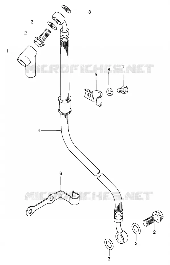 REMSLANG Suzuki MOTO 125 GN 1991  GN125EM(E1)