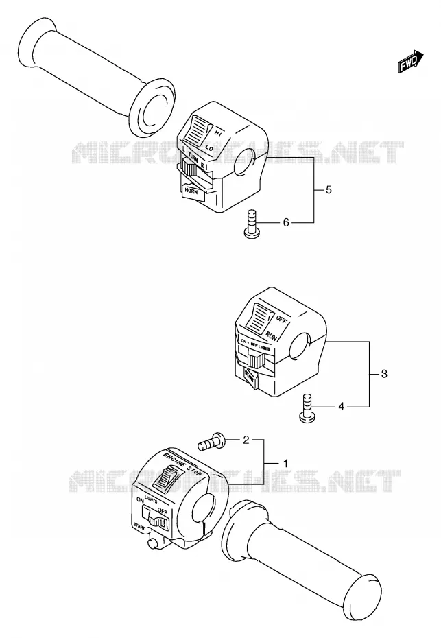 SCHAKELAARS (GS125ESX/ESY,GS125X) Suzuki MOTO 125 GS 2000  GS125SY(E71)