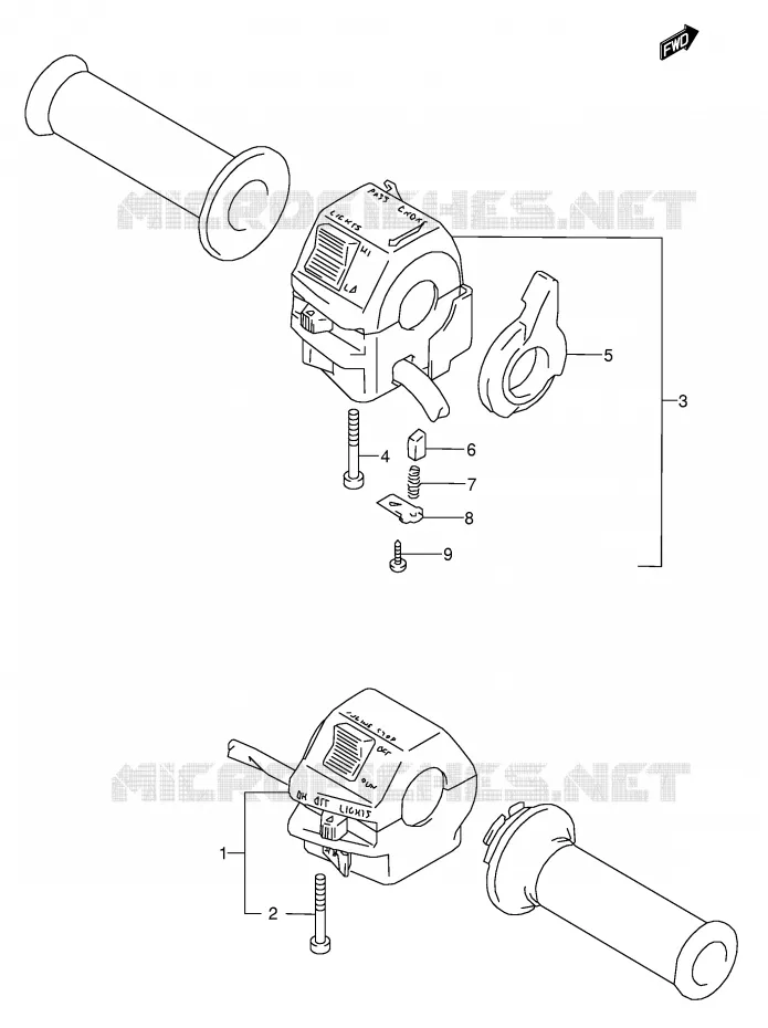 SCHAKELAARS (MODELE L/M/N/P/R/S/T) Suzuki MOTO 500 GS-E 1989  GS500EUK(E2)