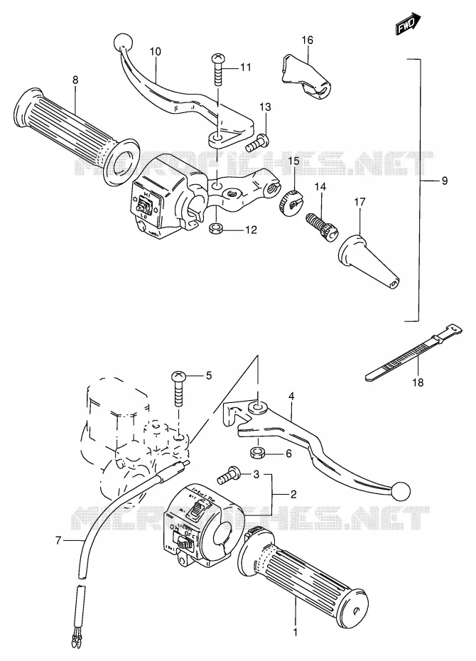 SCHAKELAARS (MODELE Z/D/K) Suzuki MOTO 125 GN 1982  GN125Z(E1)