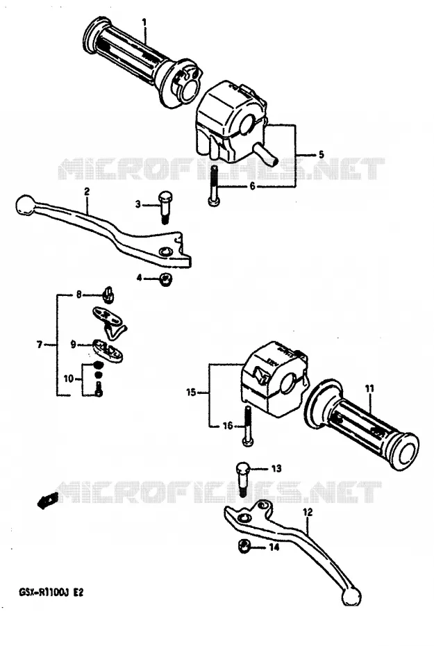 SCHAKELAARS Suzuki MOTO 1100 GSX-R 1987  GSX-R1100H(G/H/J)
