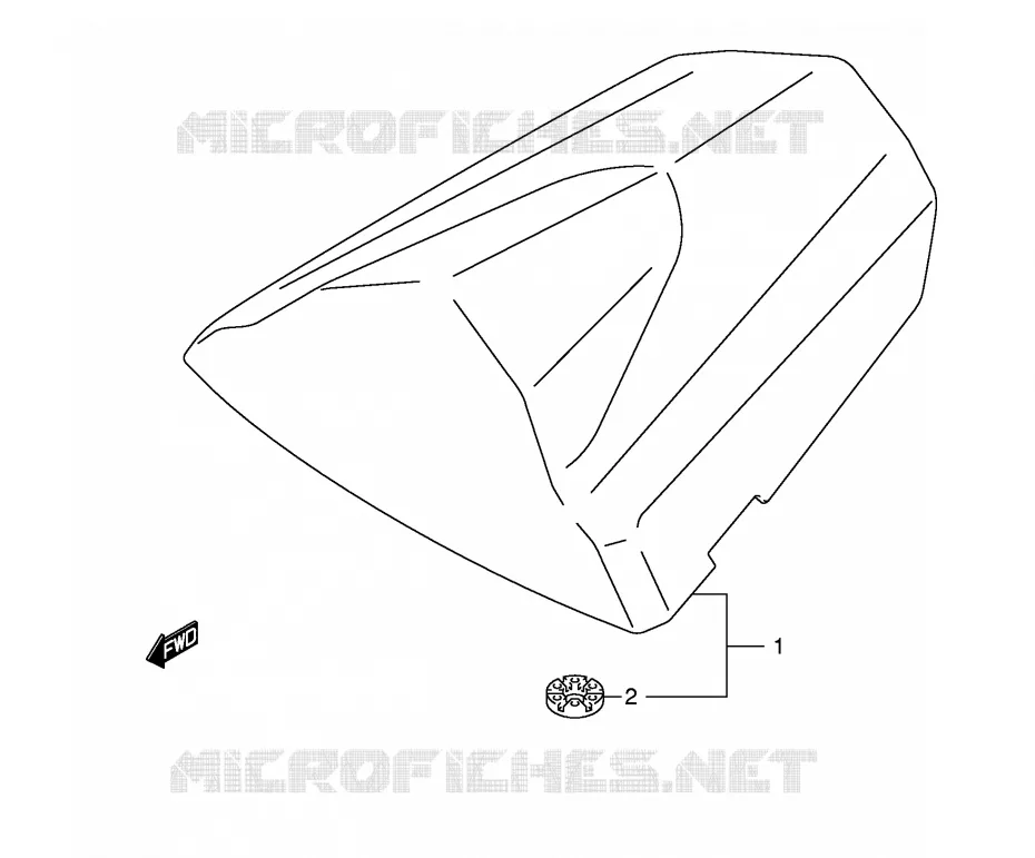 SEAT COWL (GSX-R600K4/U2K4/U3K4) Suzuki MOTO 600 GSX-R 2005  GSX-R600K5(E2)