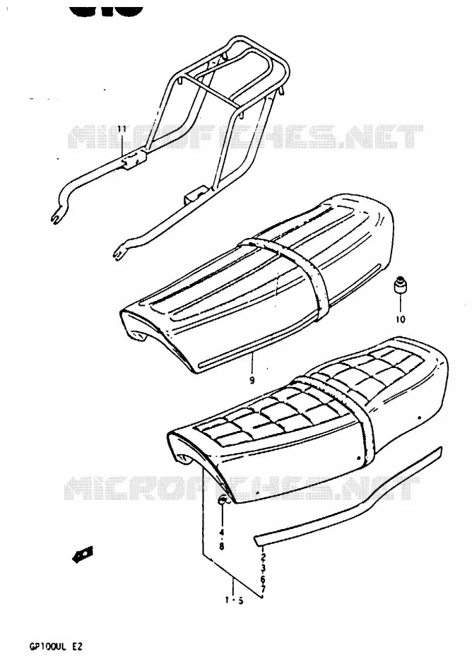 SEAT (E2) Suzuki MOTO 100 GP 1999  GP100EX(X/D/L)