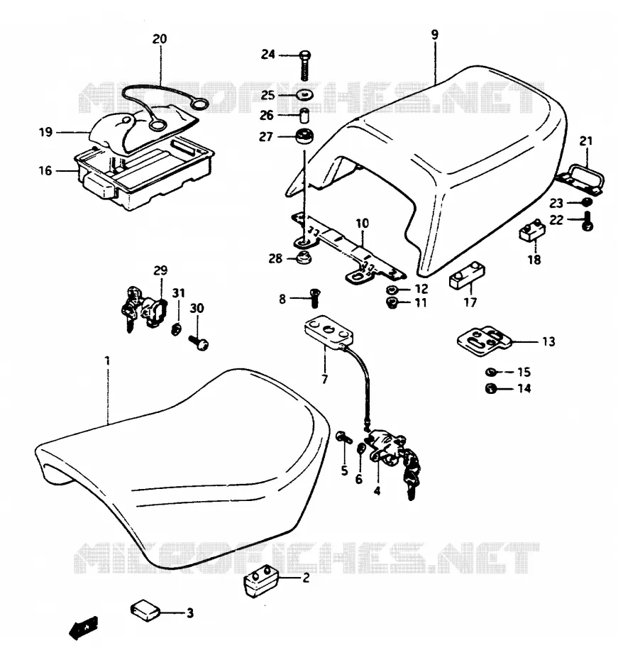 SEAT Suzuki MOTO 1150 GS 1986  GS1150EFG(E/F/G)