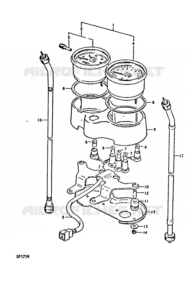 SNELHEIDSMETER (E4) Suzuki MOTO 125 GP 1992  GP125N(C/N)