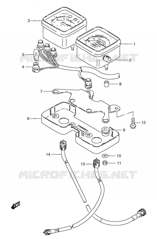 SNELHEIDSMETER (GS125UX/UY) Suzuki MOTO 125 GS 1999  GS125SX(E71)
