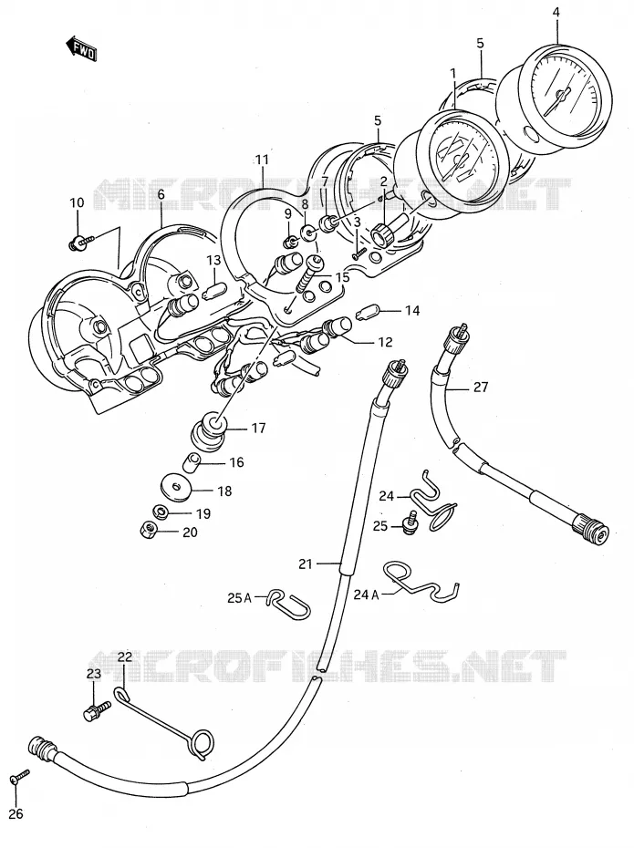 SNELHEIDSMETER Suzuki MOTO 500 GS-E 1993  GS500EP(E28)
