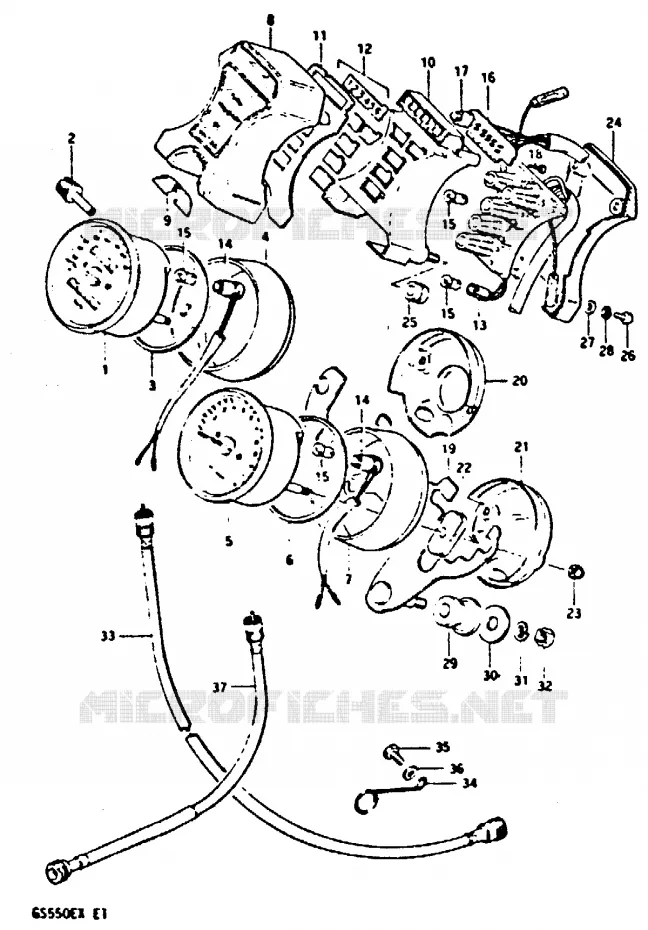 SNELHEIDSMETER Suzuki MOTO 550 GS 1981  GS550EX(X)