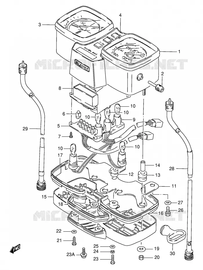 SNELHEIDSMETER (VOIR NOTE) Suzuki MOTO 125 GS 1985  GS125ESF(E1)