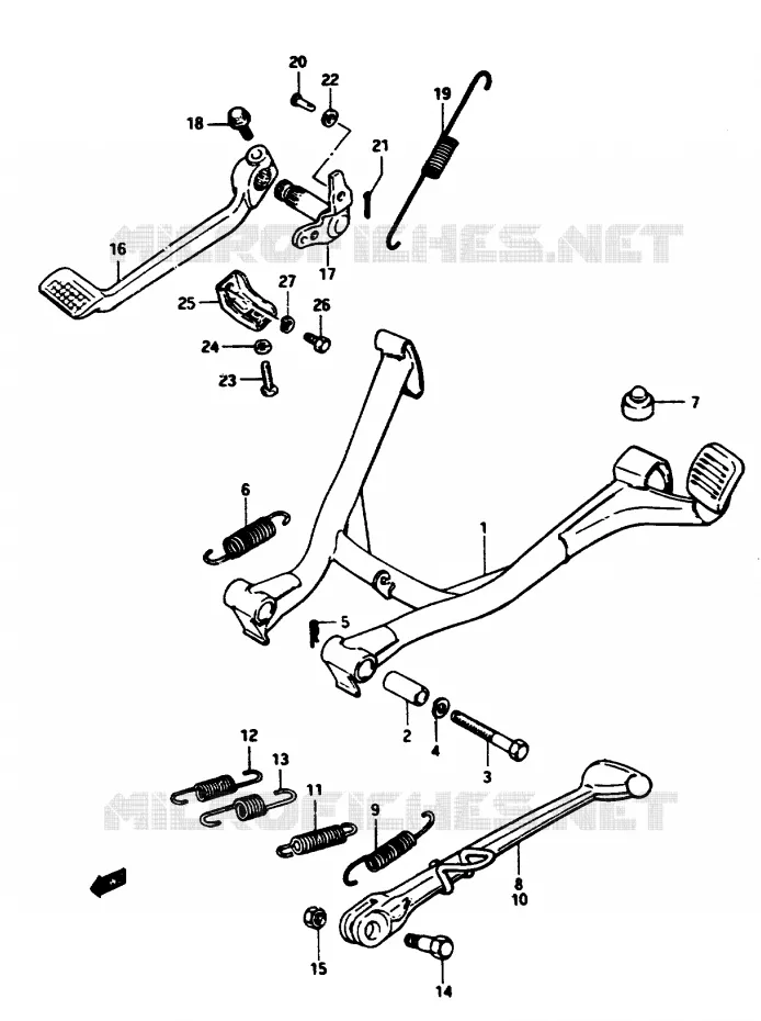 STAND Suzuki MOTO 1100 GSX-E 1986  GSX1100ESG(E/F/G)