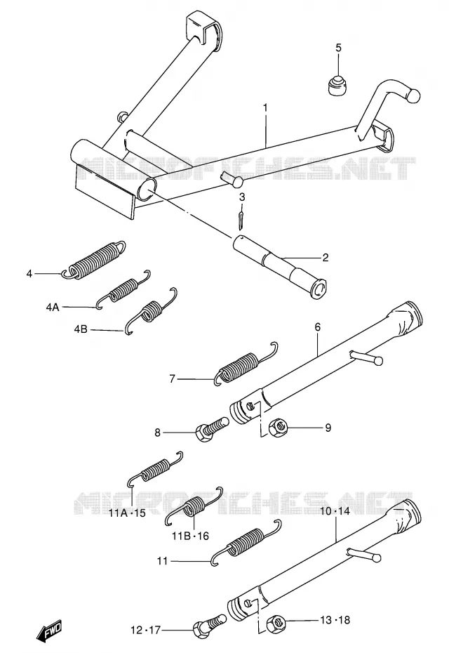 STAND Suzuki MOTO 125 GN 1989  GN125EK(E1)