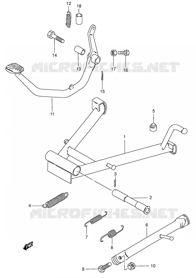 STAND Suzuki MOTO 125 GN 1998  GN125EW(E28)