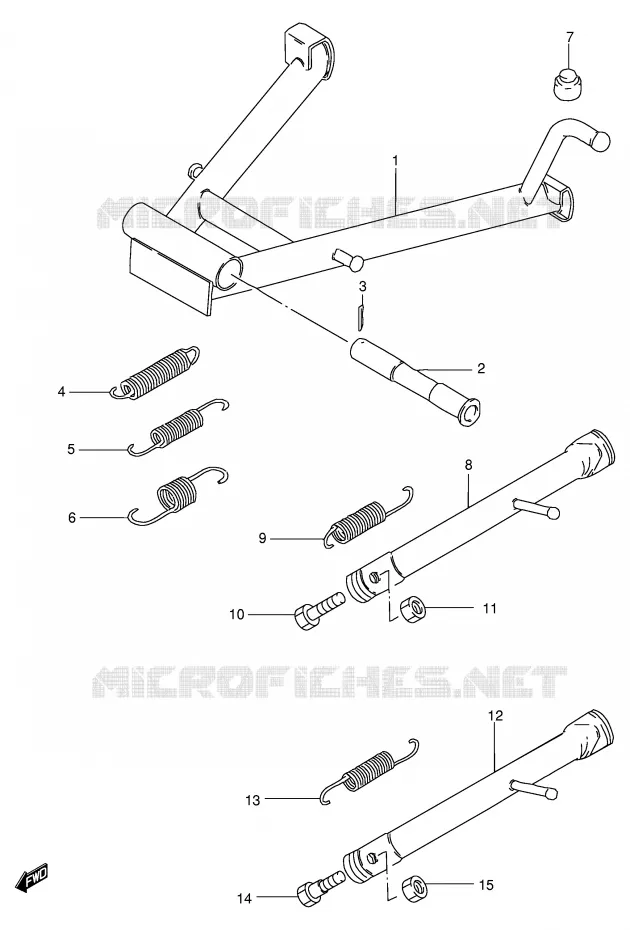 STAND Suzuki MOTO 125 GS 1983  GS125D(E1)