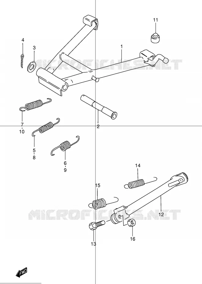 STAND Suzuki MOTO 250 GN 2001  GN250K1(E2)