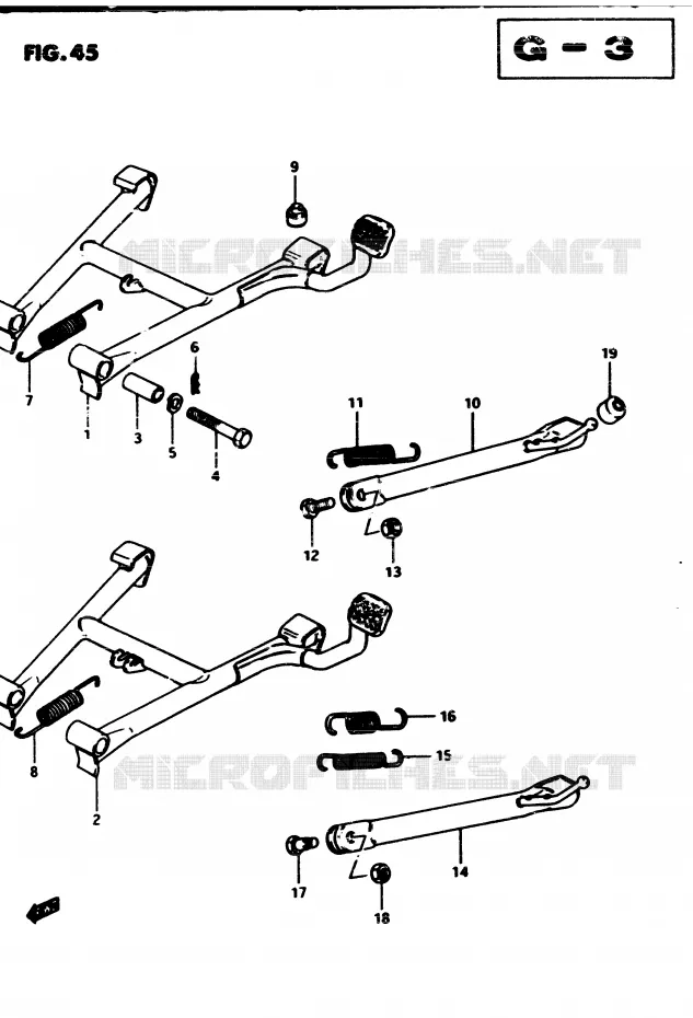 STAND Suzuki MOTO 450 GS-E 1983  GS450ED2(2/Z/D)
