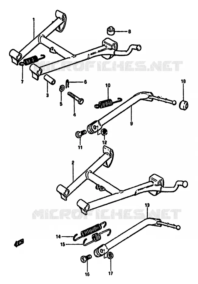 STAND Suzuki MOTO 550 GS 1981  GS550MX(X/Z)