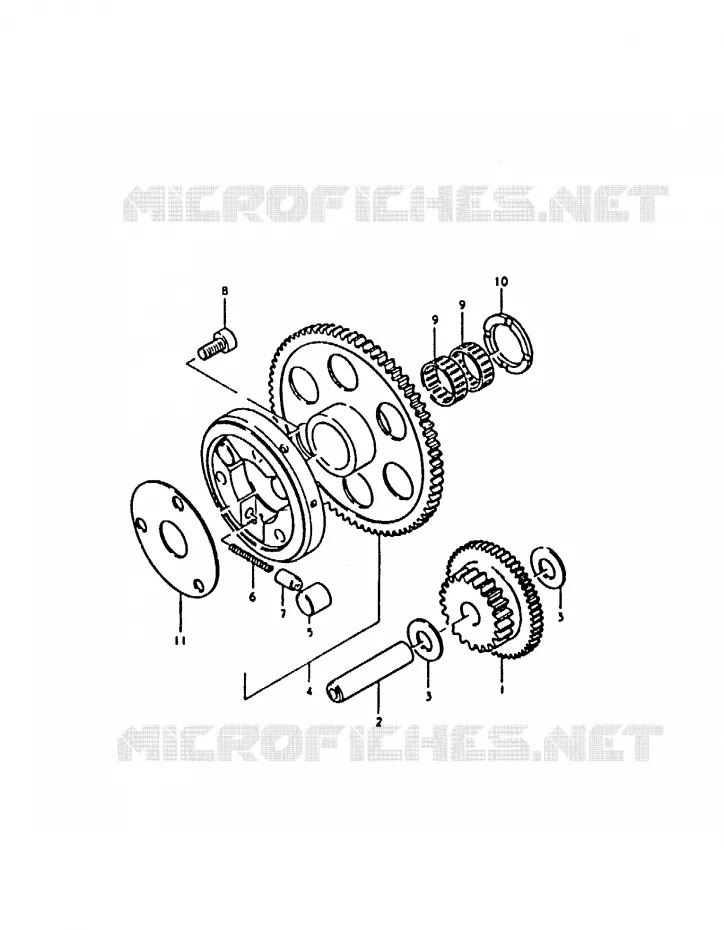 STARTMOTOR CLUTCH Suzuki MOTO 1000 GS 1979  GS1000S