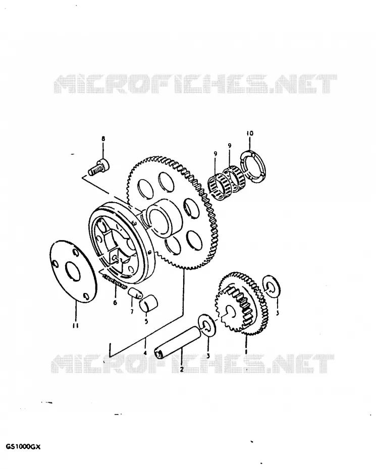 STARTMOTOR CLUTCH Suzuki MOTO 1000 GS 1981  GS1000GX(X/T)