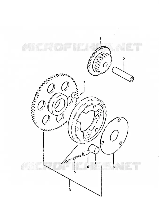 STARTMOTOR CLUTCH Suzuki MOTO 400 GSX 1981  GSX400LX(T/X)