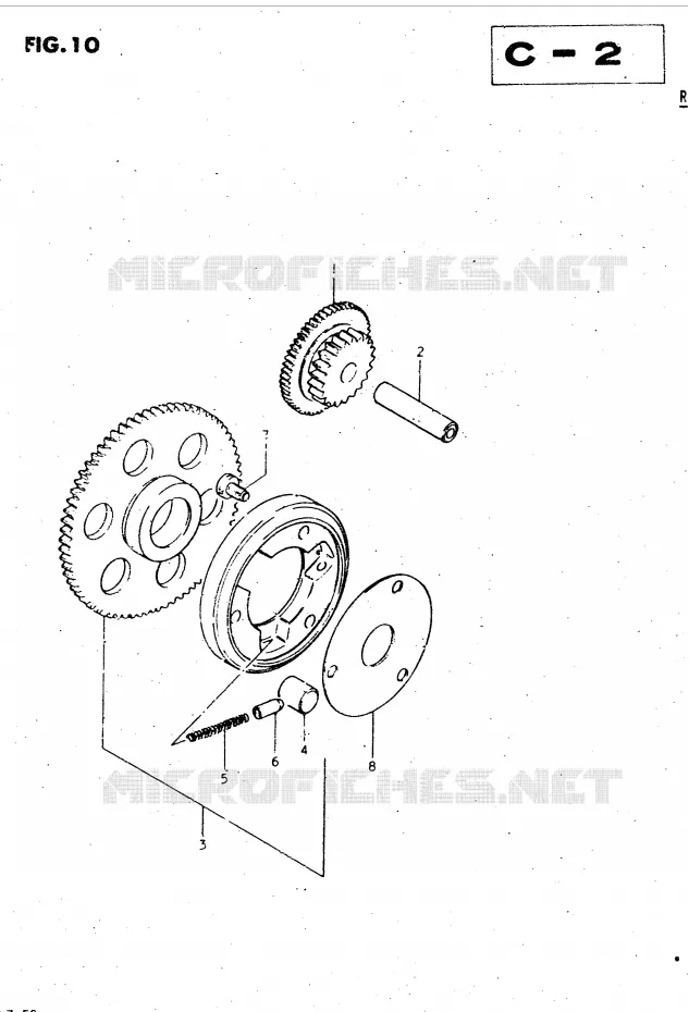 STARTMOTOR CLUTCH Suzuki MOTO 450 GS-L 1999  GS450LX(E2)