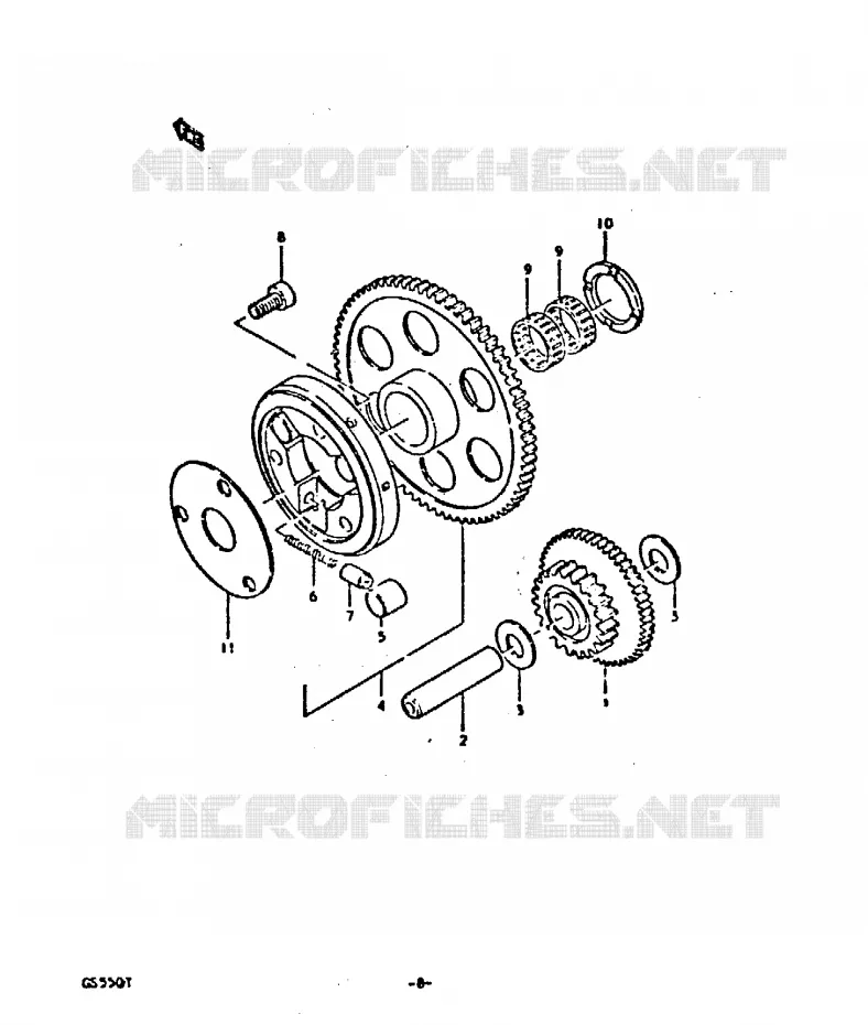 STARTMOTOR CLUTCH Suzuki MOTO 550 GS 1980  GS550ET(T)