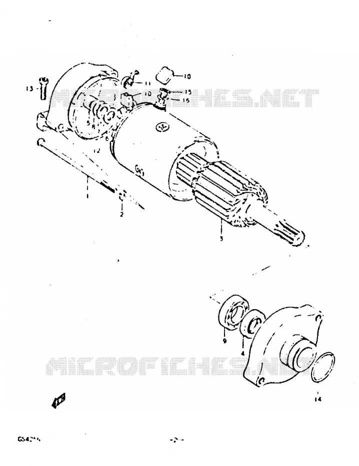 STARTMOTOR Suzuki MOTO 425 GS 1992  GS425EN(N)