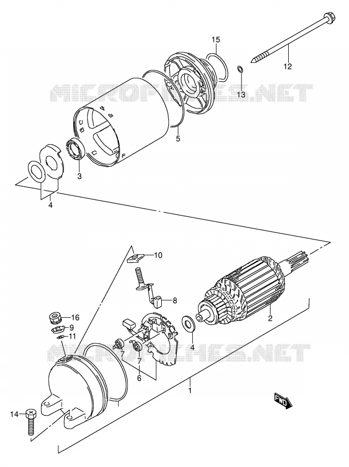 STARTMOTOR Suzuki MOTO 500 GS-E 1989  GS500EK(E2)