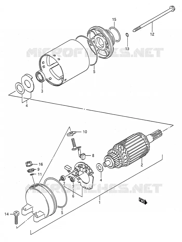 STARTMOTOR Suzuki MOTO 500 GS-E 1995  GS500EUS(E28)