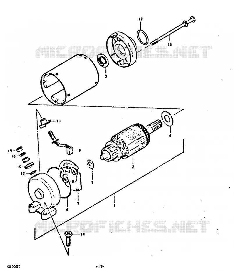 STARTMOTOR Suzuki MOTO 550 GS 1980  GS550T(T)
