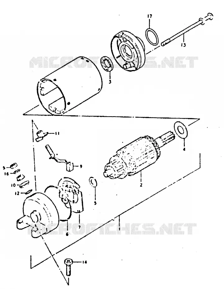 STARTMOTOR Suzuki MOTO 650 GS 1983  GS650GTD