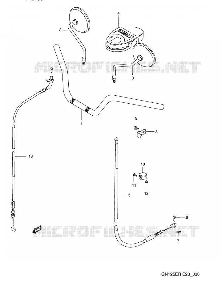 STUUR - KABELS Suzuki MOTO 125 GN 1993  GN125EP(E28)