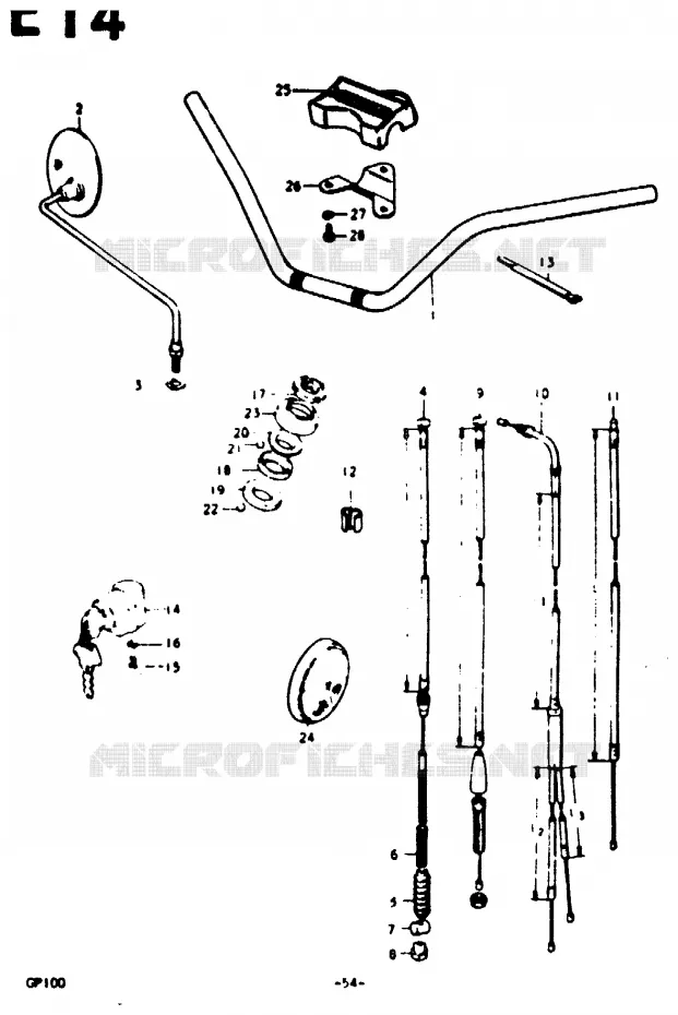 STUUR Suzuki MOTO 100 GP 1992  GP100UN(C/N)
