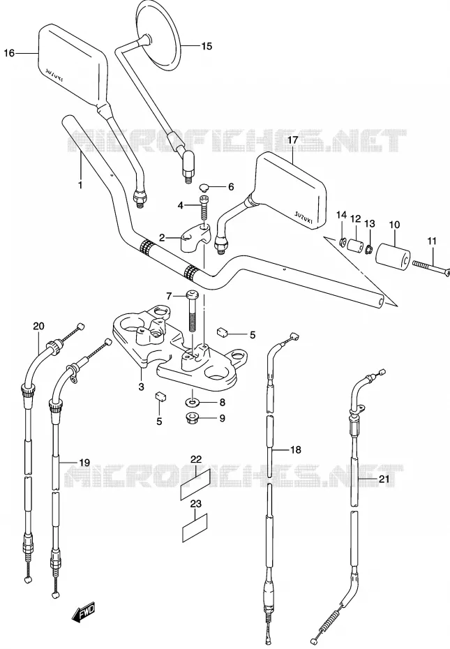 STUUR Suzuki MOTO 500 GS-E 2003  GS500K3(P19)