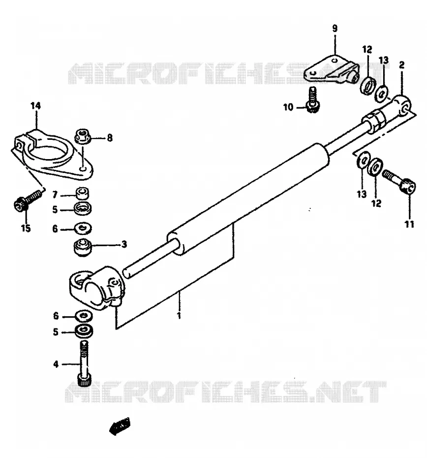 STUURDEMPER (MODELE L) Suzuki MOTO 750 GSX-R 1990  GSX-R750L(J/K/L)