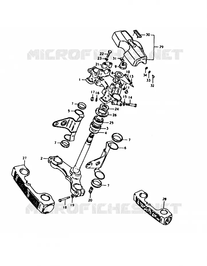 STUURKOLOM Suzuki MOTO 1000 GS 1980  GS1000HT(T)