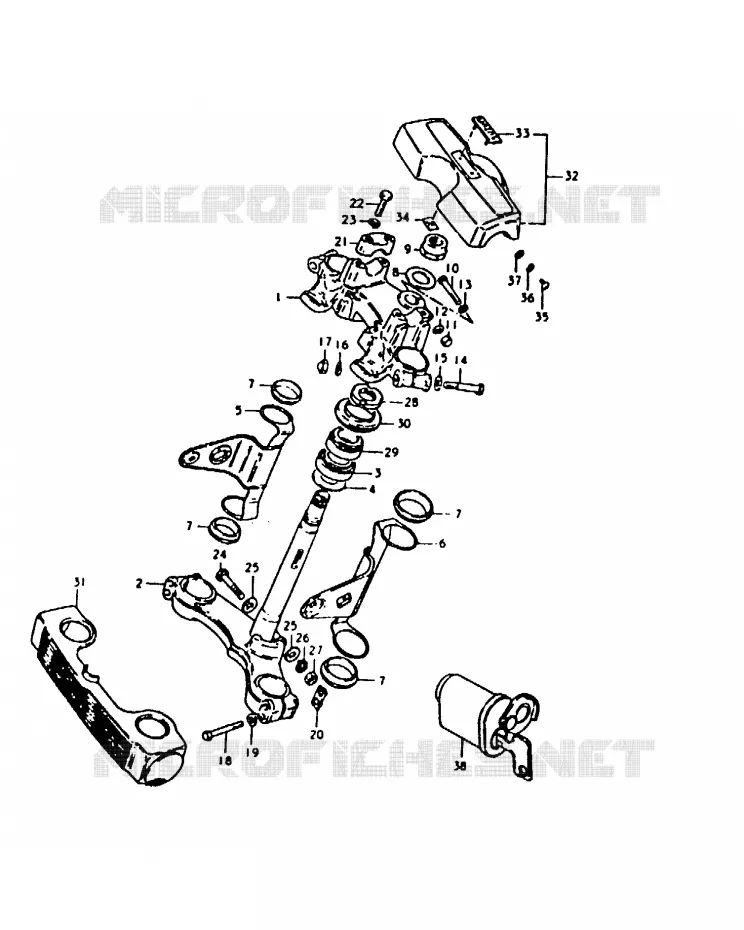 STUURKOLOM Suzuki MOTO 1000 GS 1980  GS1000HT(T)