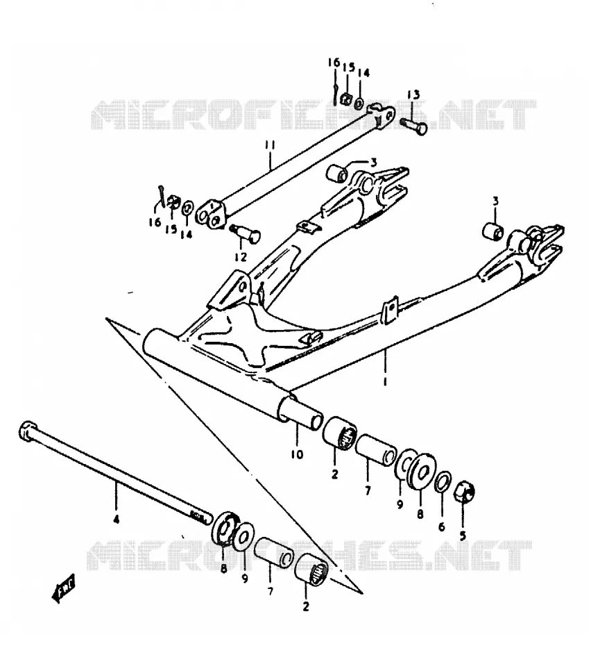 SWINGARM Suzuki MOTO 1000 GS 1979  GS1000N(C/N)