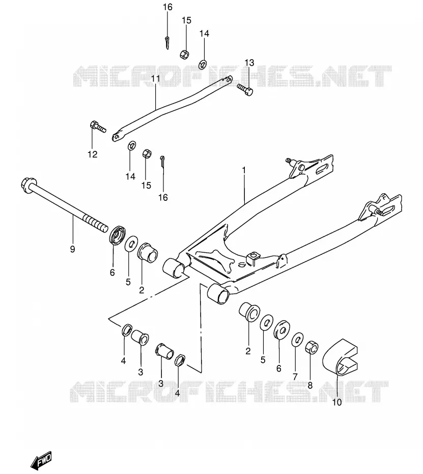 SWINGARM Suzuki MOTO 125 GS 1982  GS125ESZ(E1)