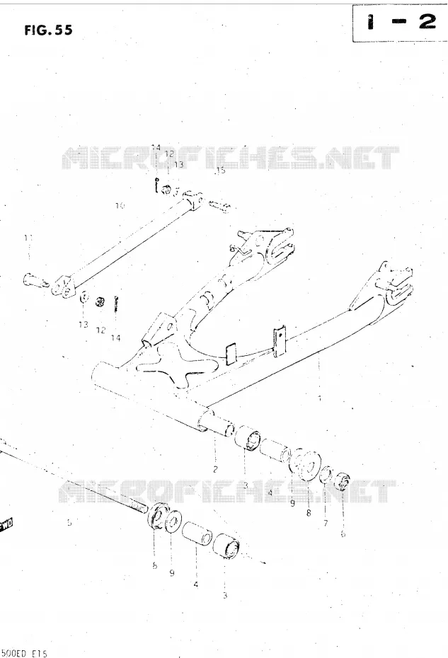 SWINGARM Suzuki MOTO 500 GS-E 1982  GS500EZ(Z/D)