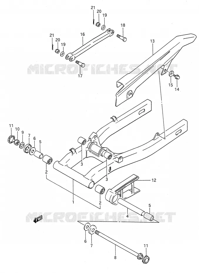 SWINGARM Suzuki MOTO 500 GS-E 1996  GS500ESKT(E28)